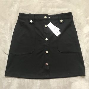 7th AVE BLACK A-LINE SKIRT SIZE 6